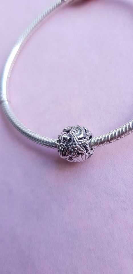 charms zawieszka srebro 925 rozgwiazda i muszle