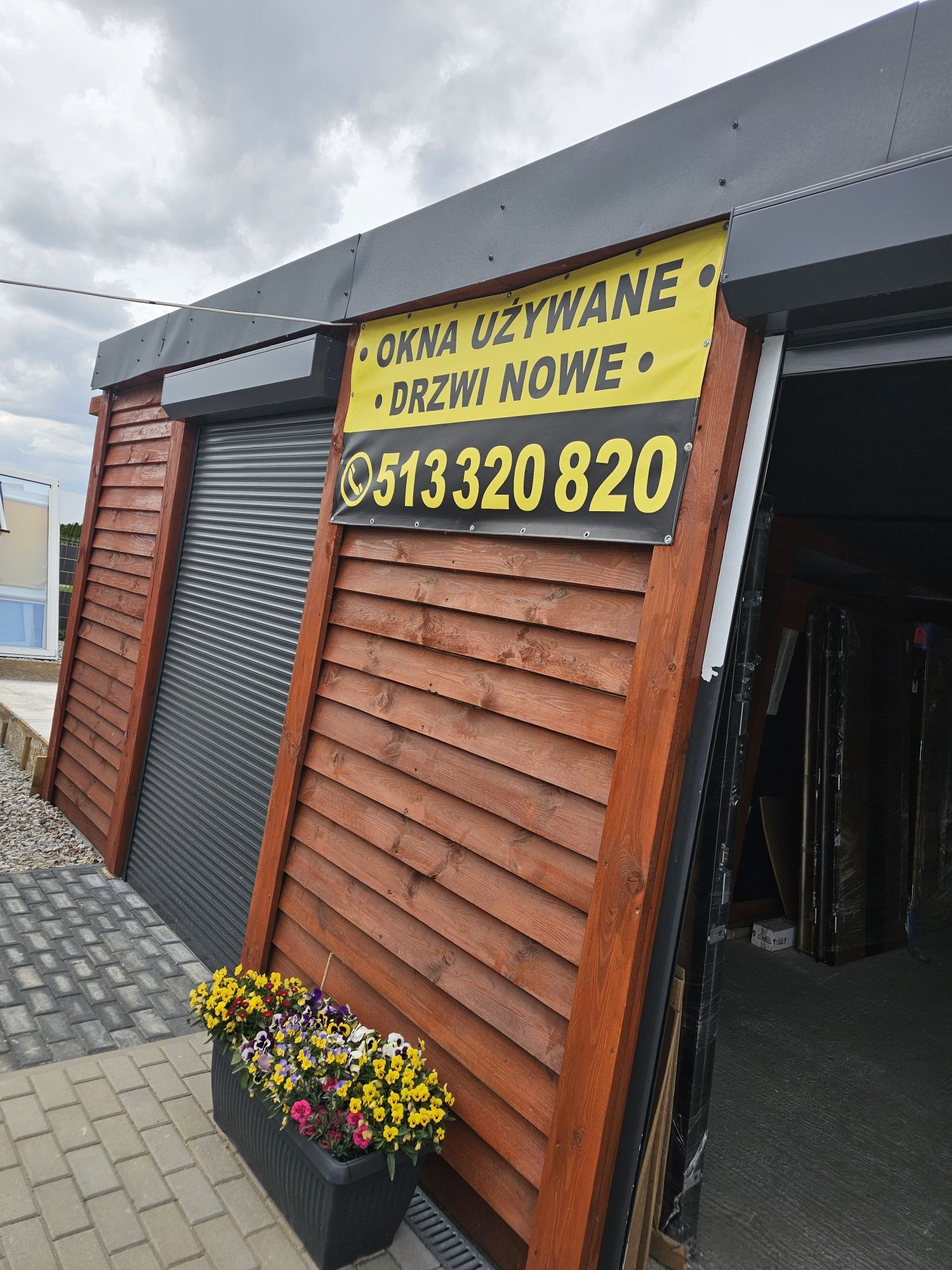 Drzwi zewnętrzne nowe 110 x 210 czarne i amtracyt