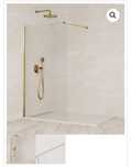 Painel duche dourado