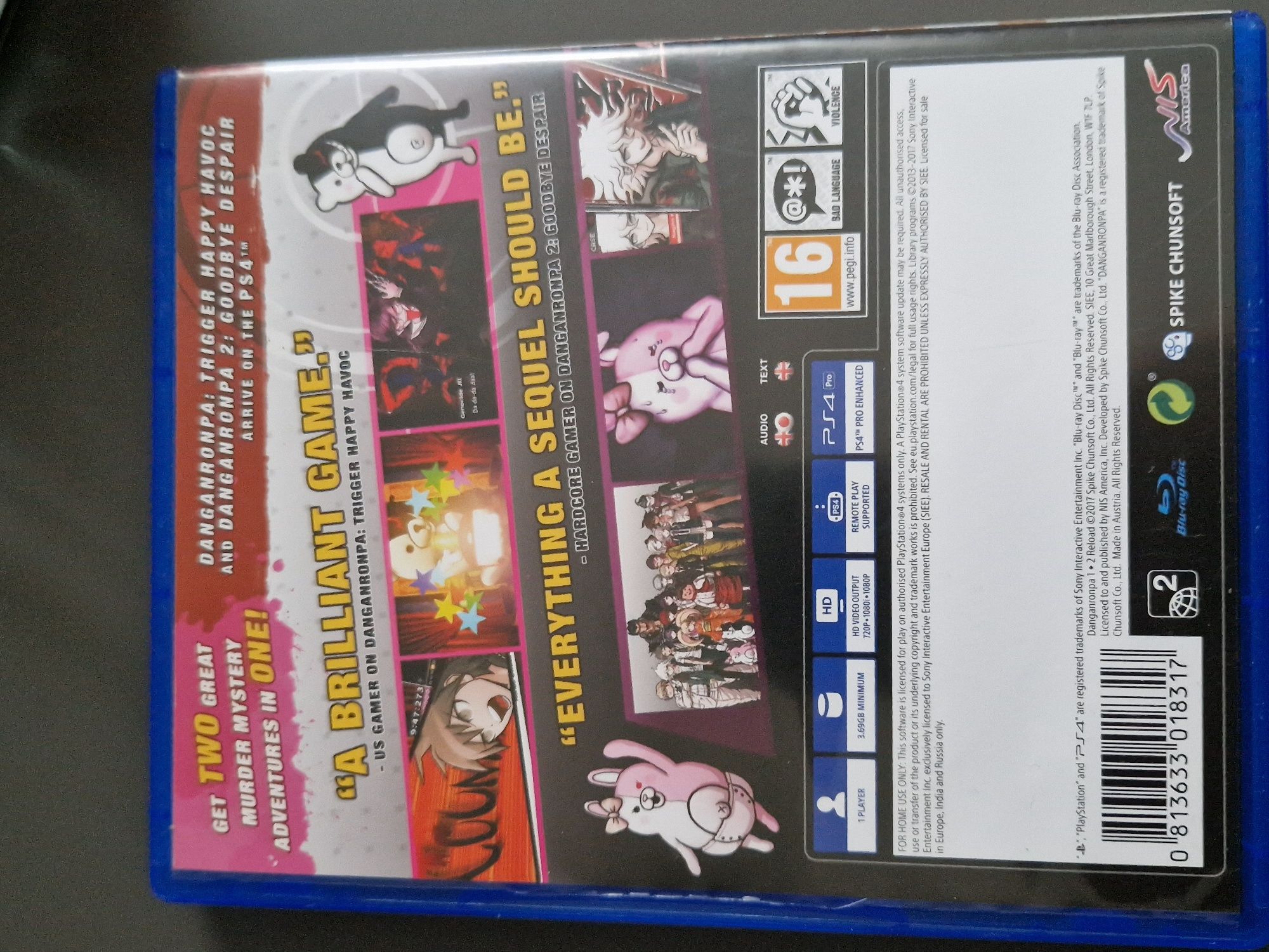 Danganronpa 1-2 reload gra na playstation 4