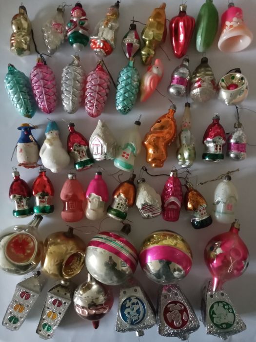 Глинка  лампочки  елочные  игрушки ссср