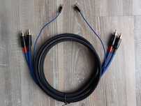 Interkonekt gramofonowy Hi-Fi / Kabel do gramofonu z uziemieniem