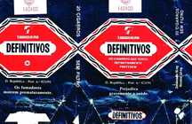 Cigarros Definitivos - 2 embalagens antigas vazias espalmadas