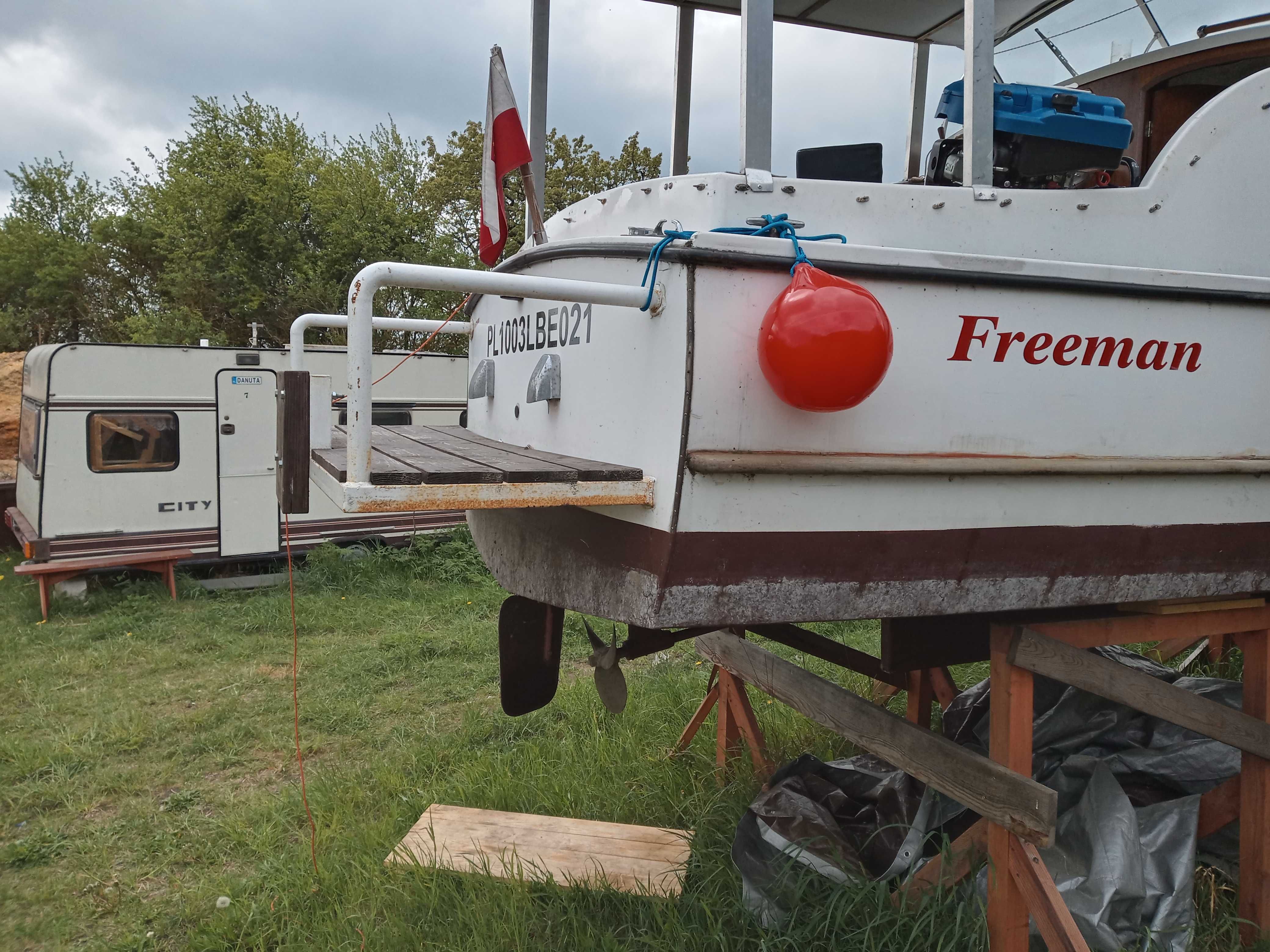 Łódź kabinowa , Houseboat . Freeman .