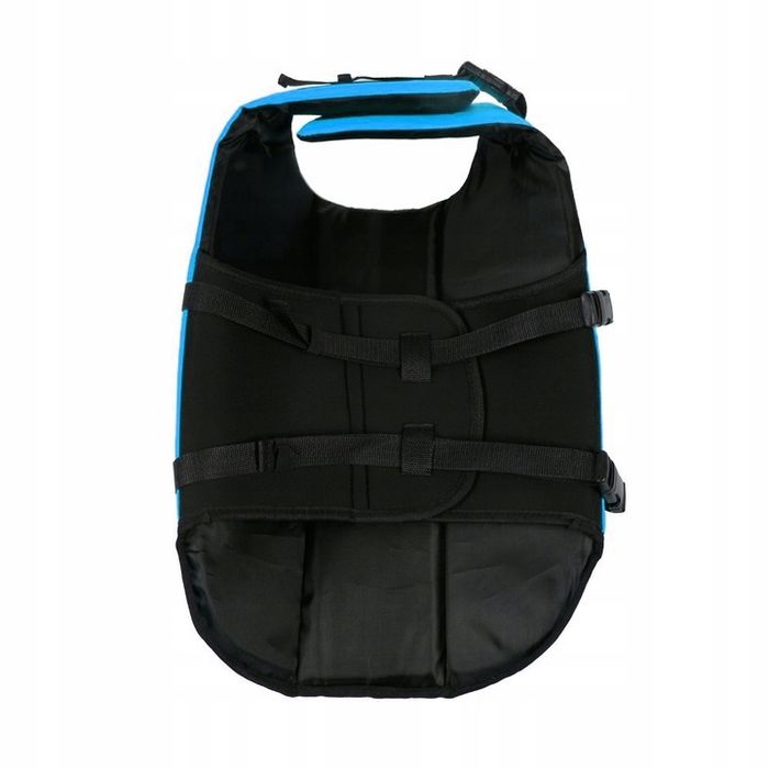 Kamizelka Ratunkowa Dla Psa Do Wody Kapok Do Pływania Odblask Niebiesk