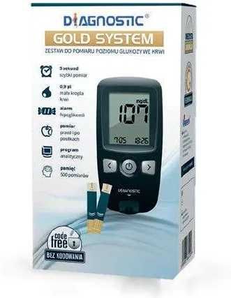Wskaźnik poziomu glukozy Diagnostic Gold