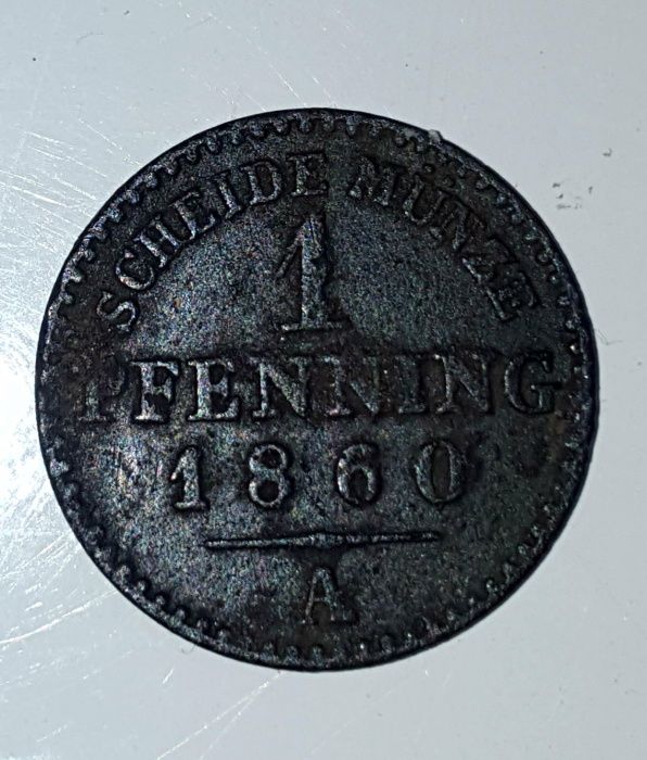 1 Pfennig 1860 roku