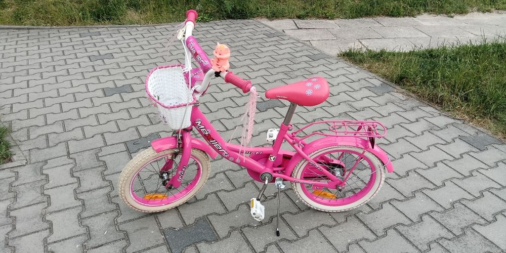 Rower Rowerek Dla Dziewczynki Dziecka MEXLLER PINKY koła 16