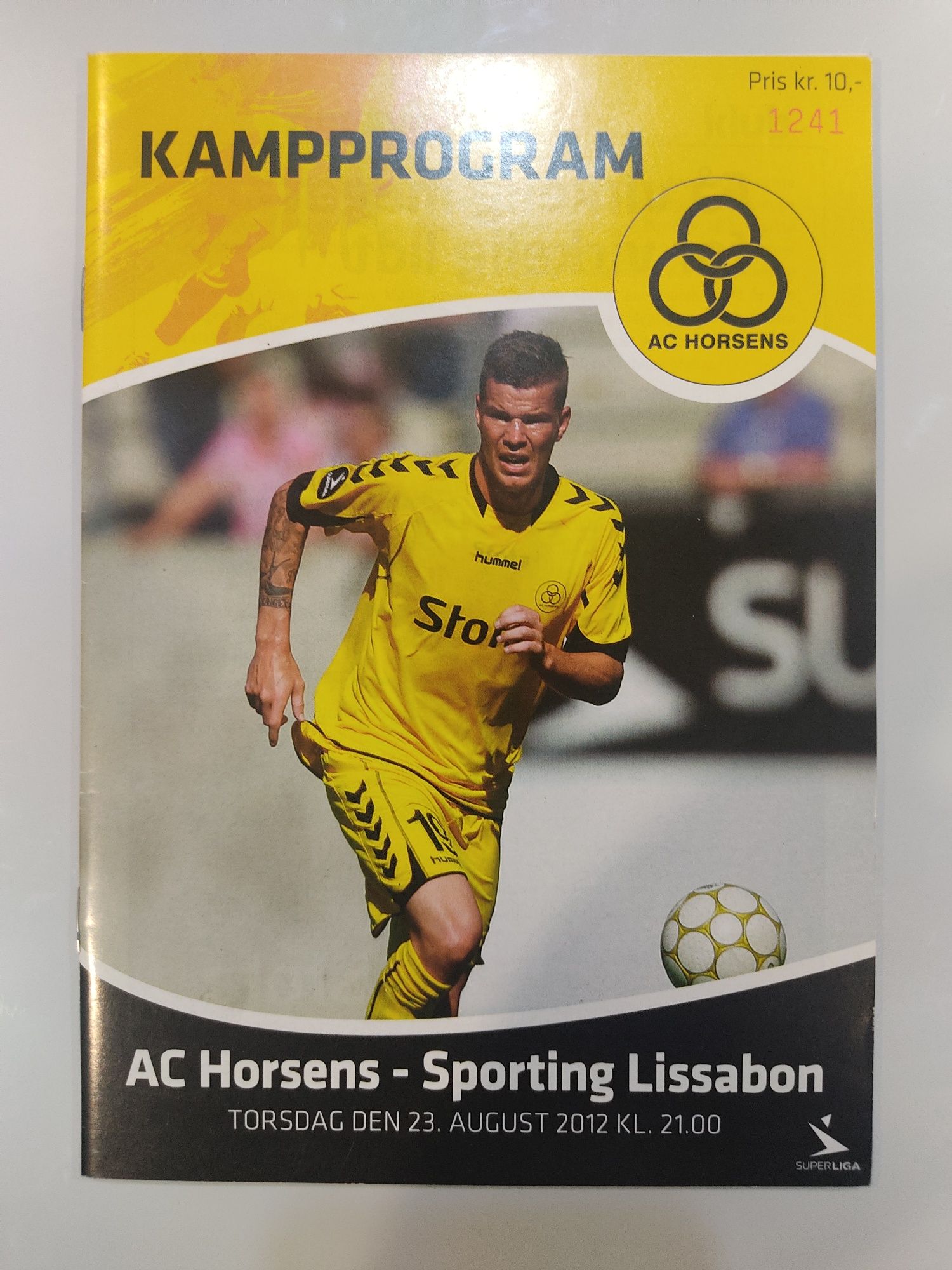 Programa oficial Horsens Sporting Europa league 2012/13