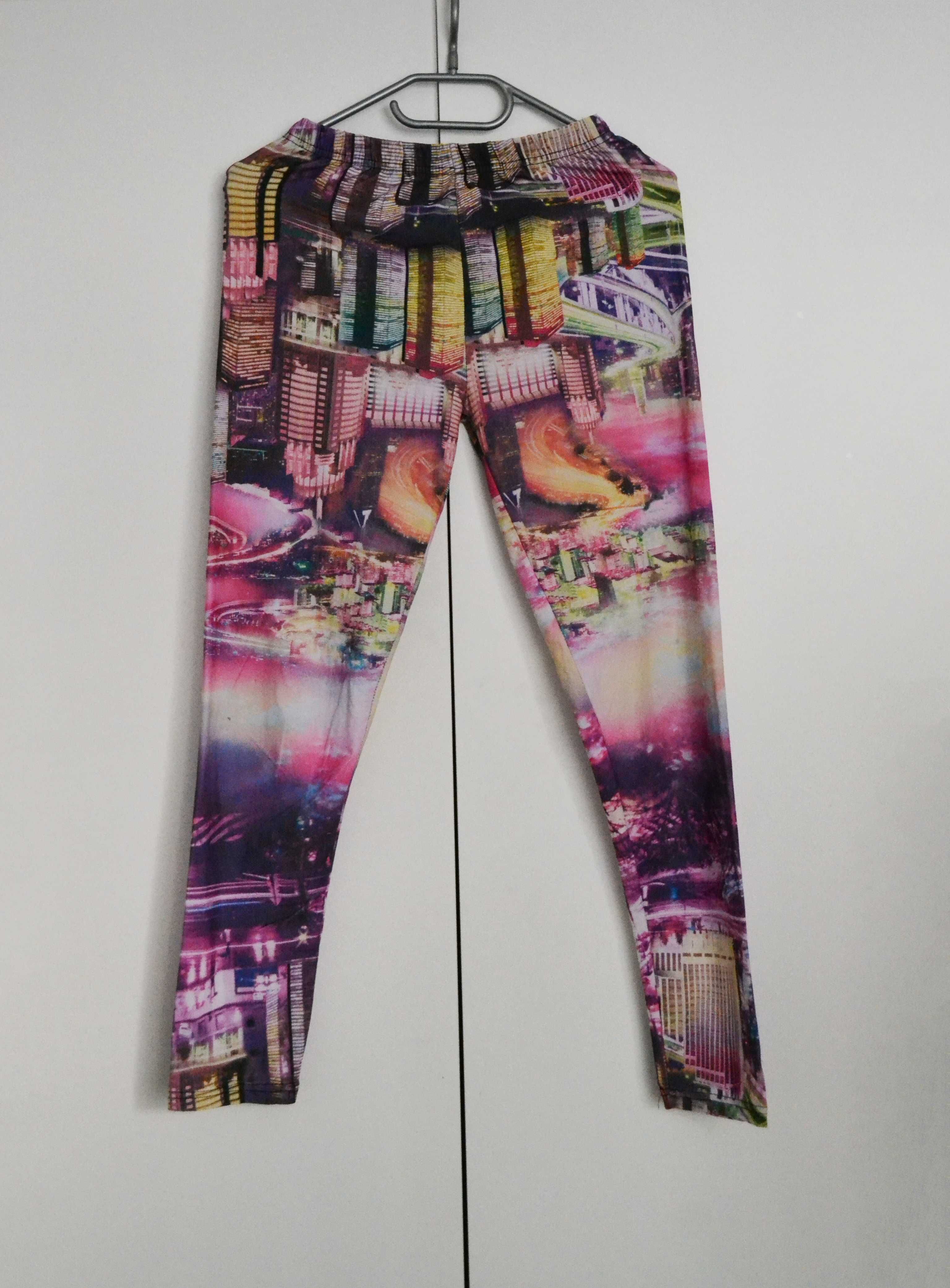 Damskie legginsy sportowe kolorowe MORAJ S/M
