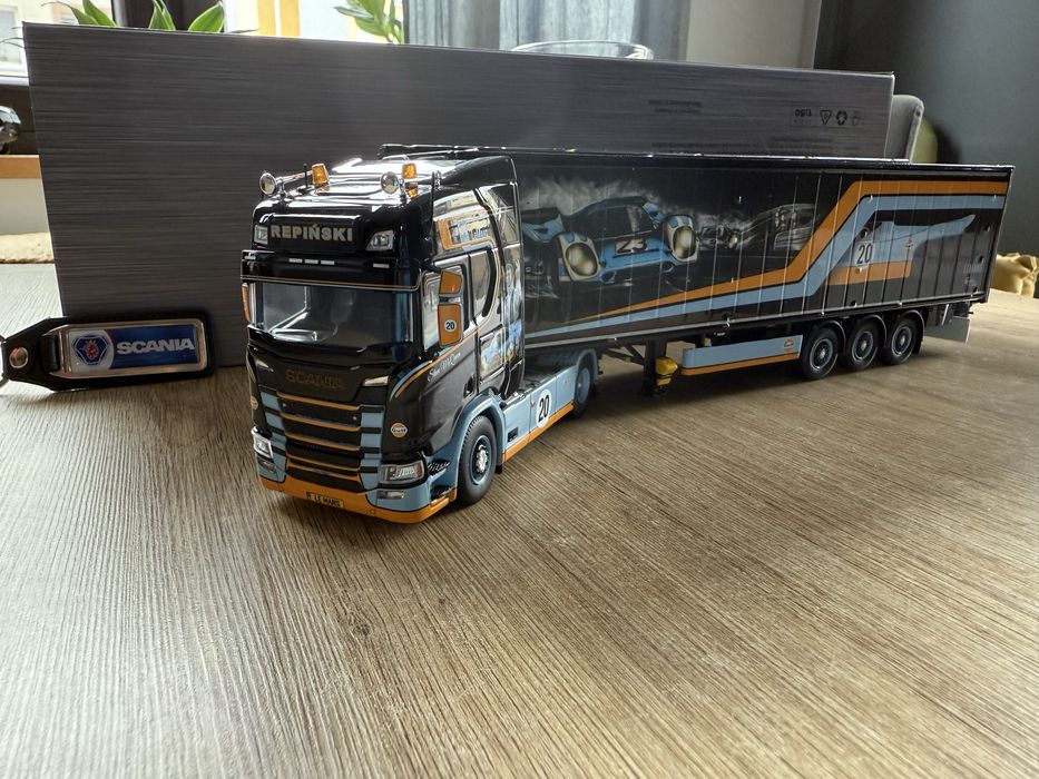 Tekno 1/50 Scania z naczepa Repinski (nie wsi imc nzg)