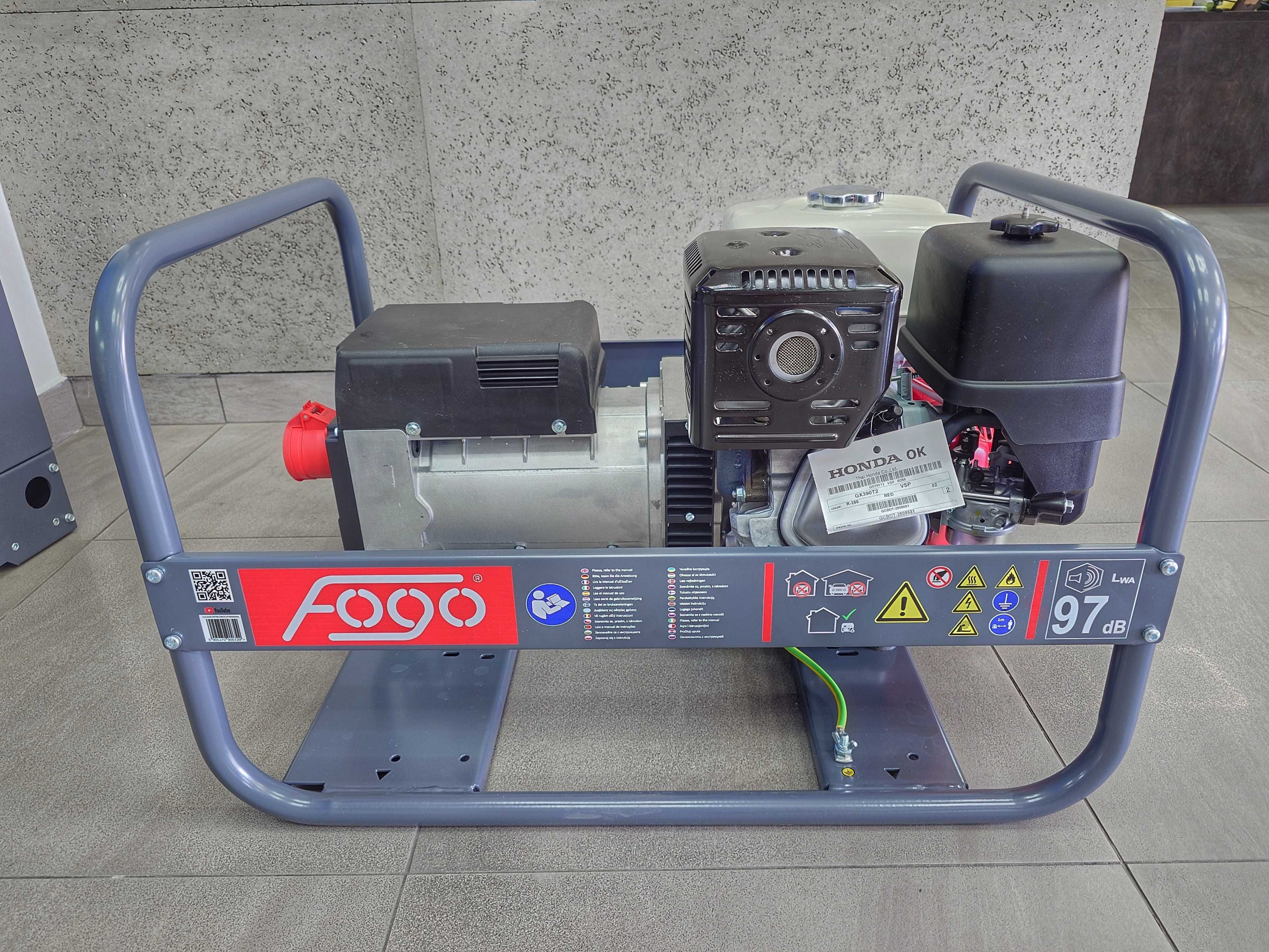 Agregat prądotwórczy FOGO FH9000R AVR 7 kW 400V HONDA