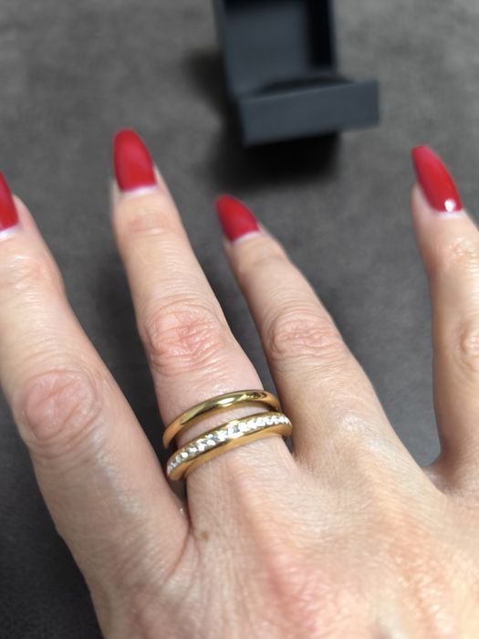 Стильна каблучка Dyrberg/Kern – Tiva Rosegold Crystal.