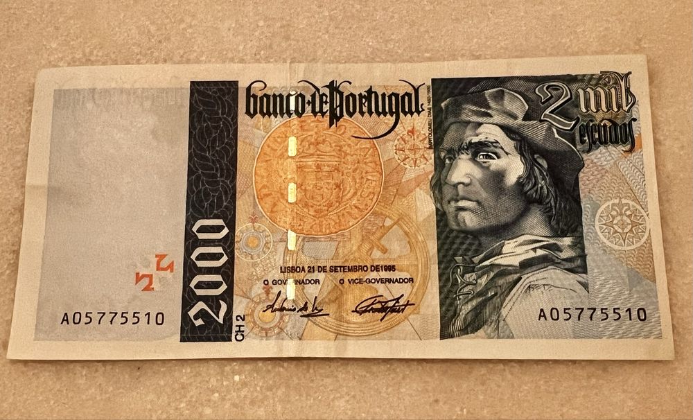 Nota de 2000 escudos-1995