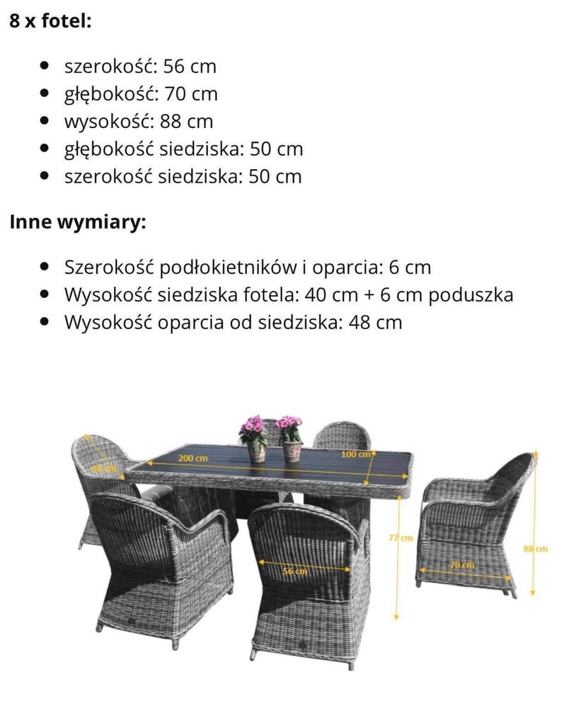 Meble ogrodowe z technorattanu VERO bello giardino miloo technoratan