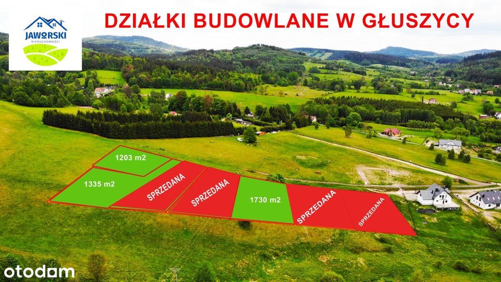 Działki budowlane w Głuszycy - widokowe