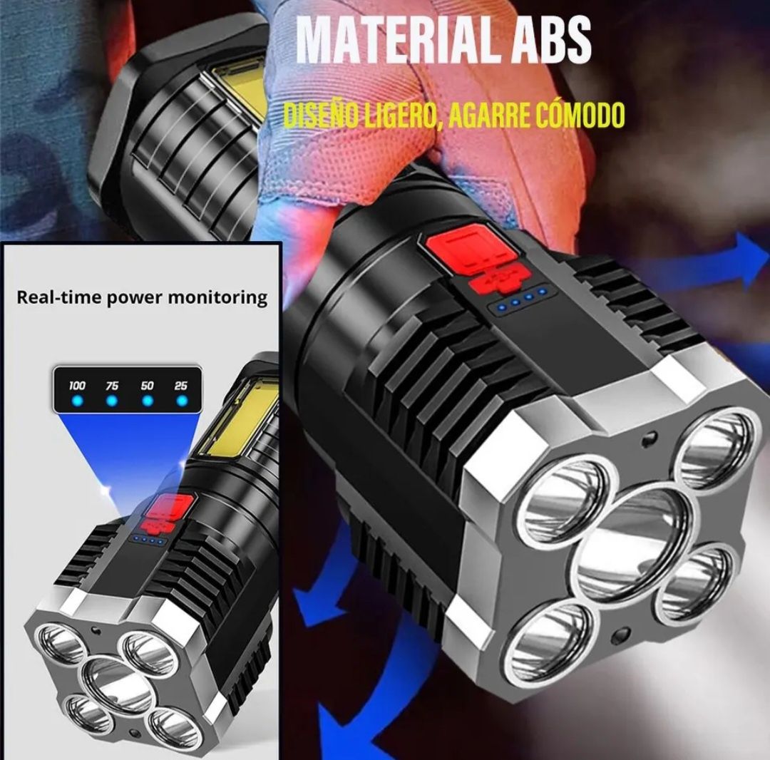 Lanterna led + luz COB