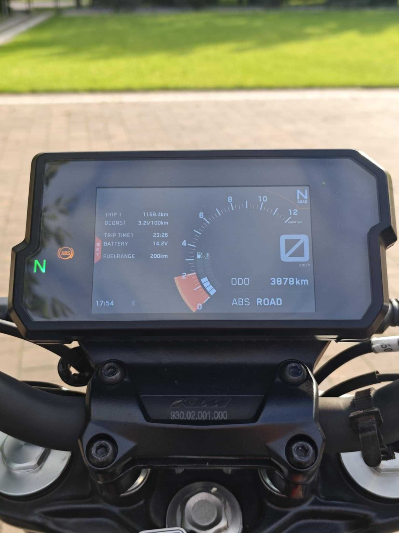 KTM 125 DUKE 2022 r. Przebieg 3800 km