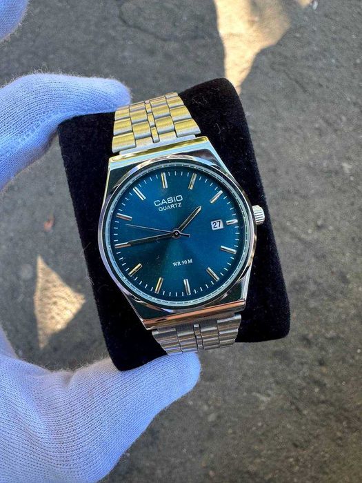 Годинник Casio MTP-VC01 Silver/Blue | Часы касио B-145 | касыо A159 AQ