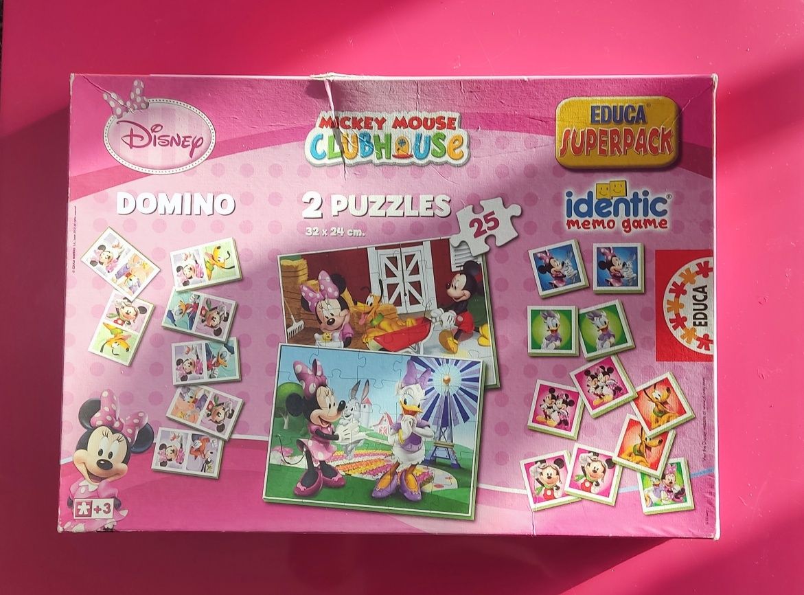 Puzzles, jogo memória e dominó