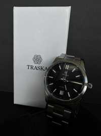 Traska commuter black date czarna z datownikiem 36mm