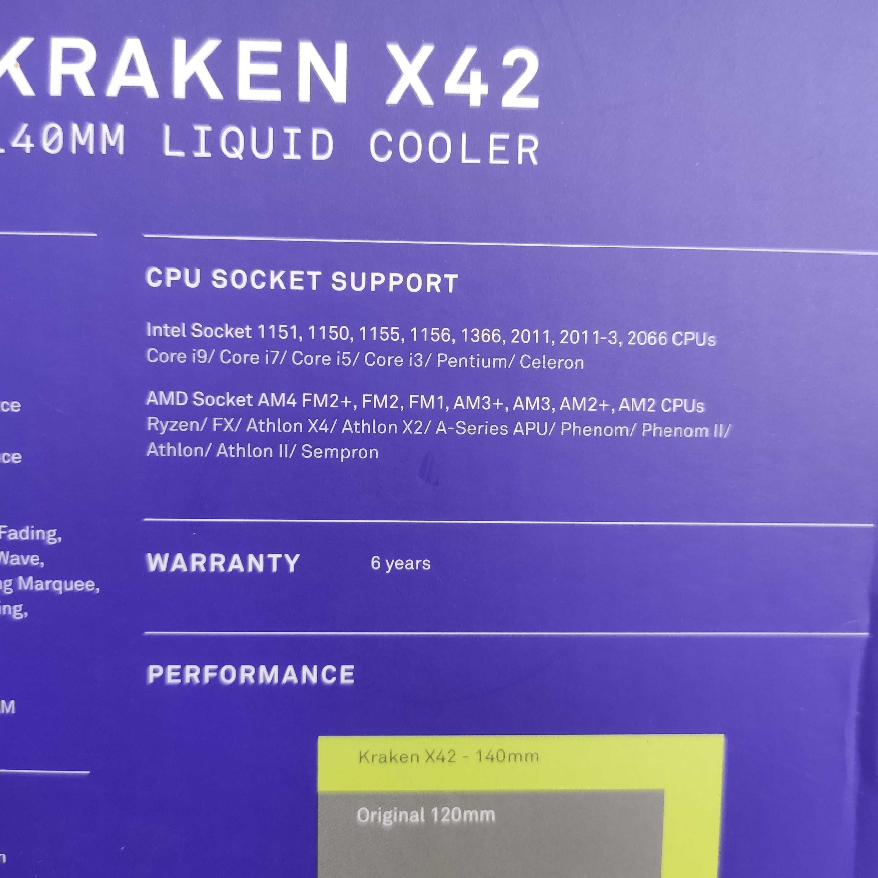 Cpu Water Cooler NZXT Kraken X42 V2