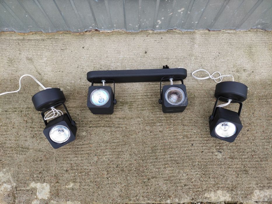 Zestaw oświetleniowy oświetlenia lampa lampka żyrandol kinkiet czarny