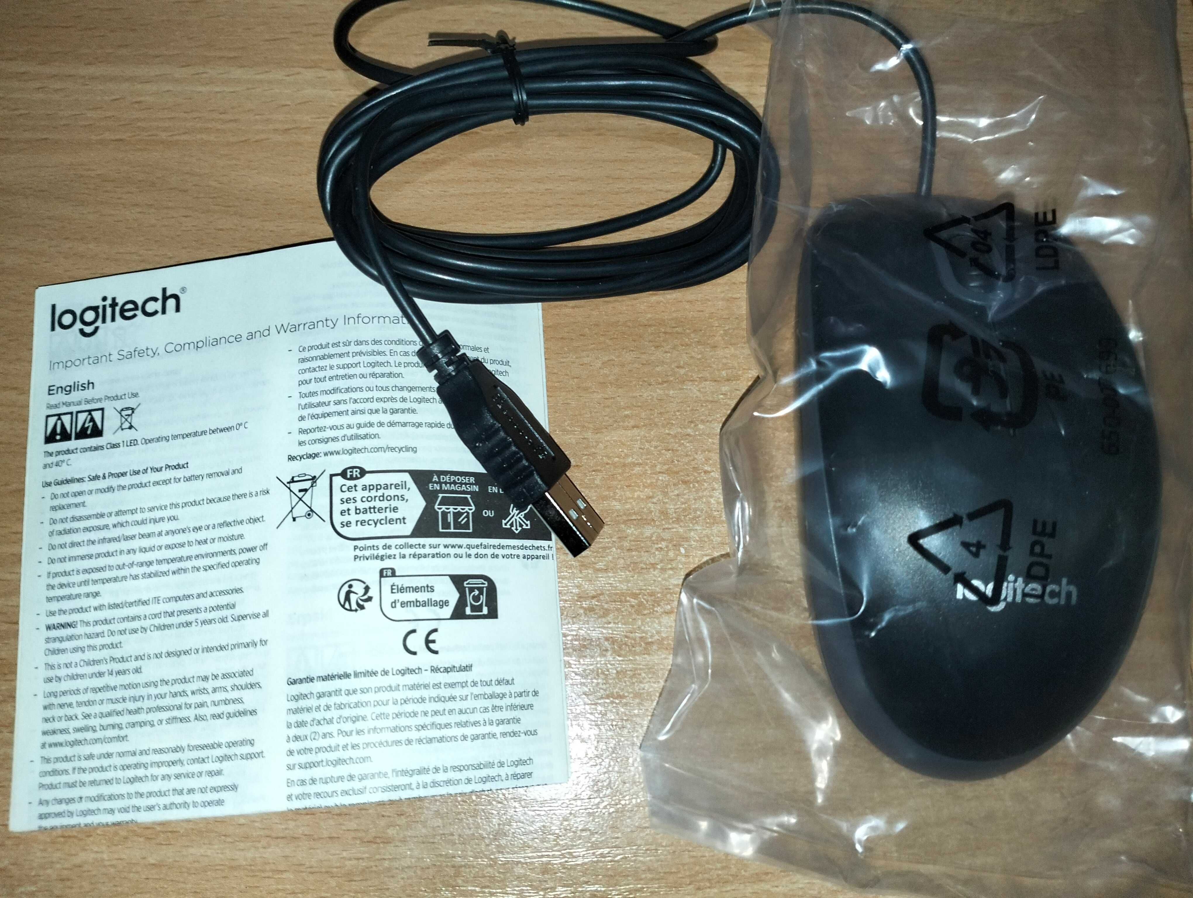 Мышка Logitech B100