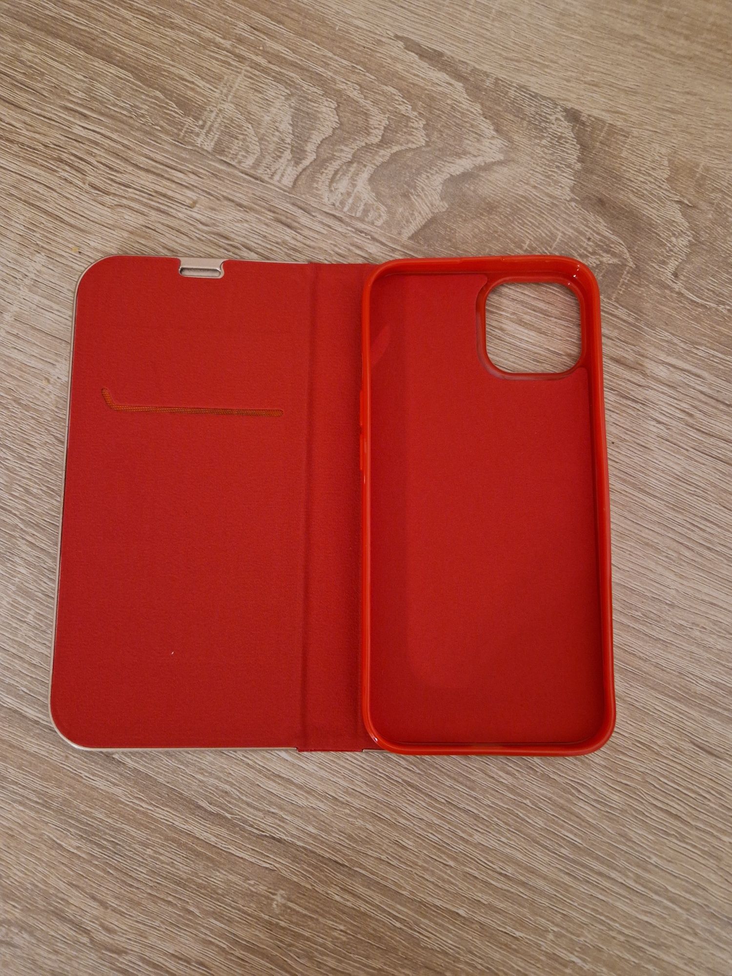 Etui Kabura Book z ramką do Iphone 13 czerwona