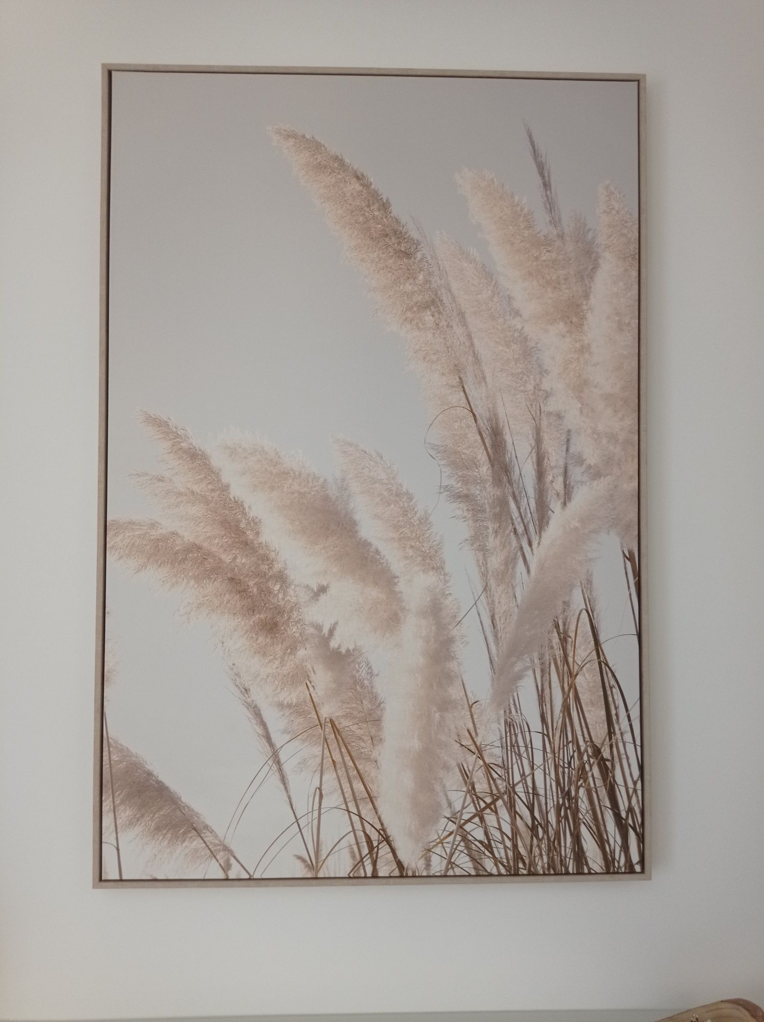 Quadro branco e bege