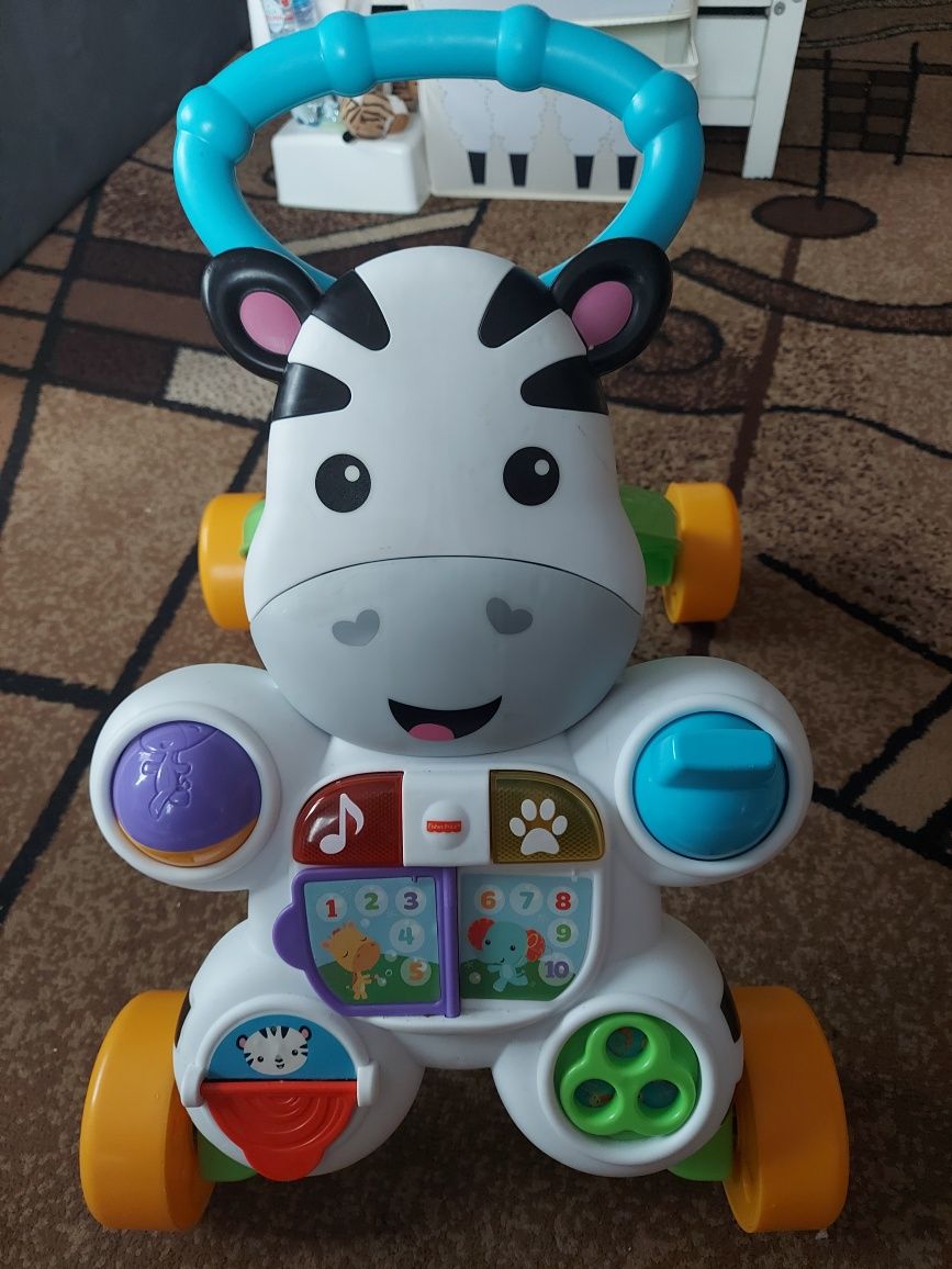 Chodzik pchacz fisher price zebra