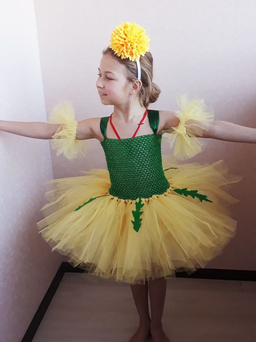 Костюм ромашка. Квіточка. Одуванчик. Кульбаба. Пролісок, подснежник