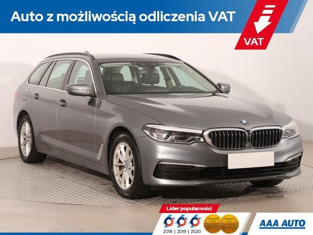 BMW Seria 5 520d, Automat, VAT 23%, Skóra, Navi, Klimatronic, Tempomat,