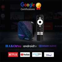 HAKO Pro android 11 tv box Google Netflix Certificada amlogic s905y4