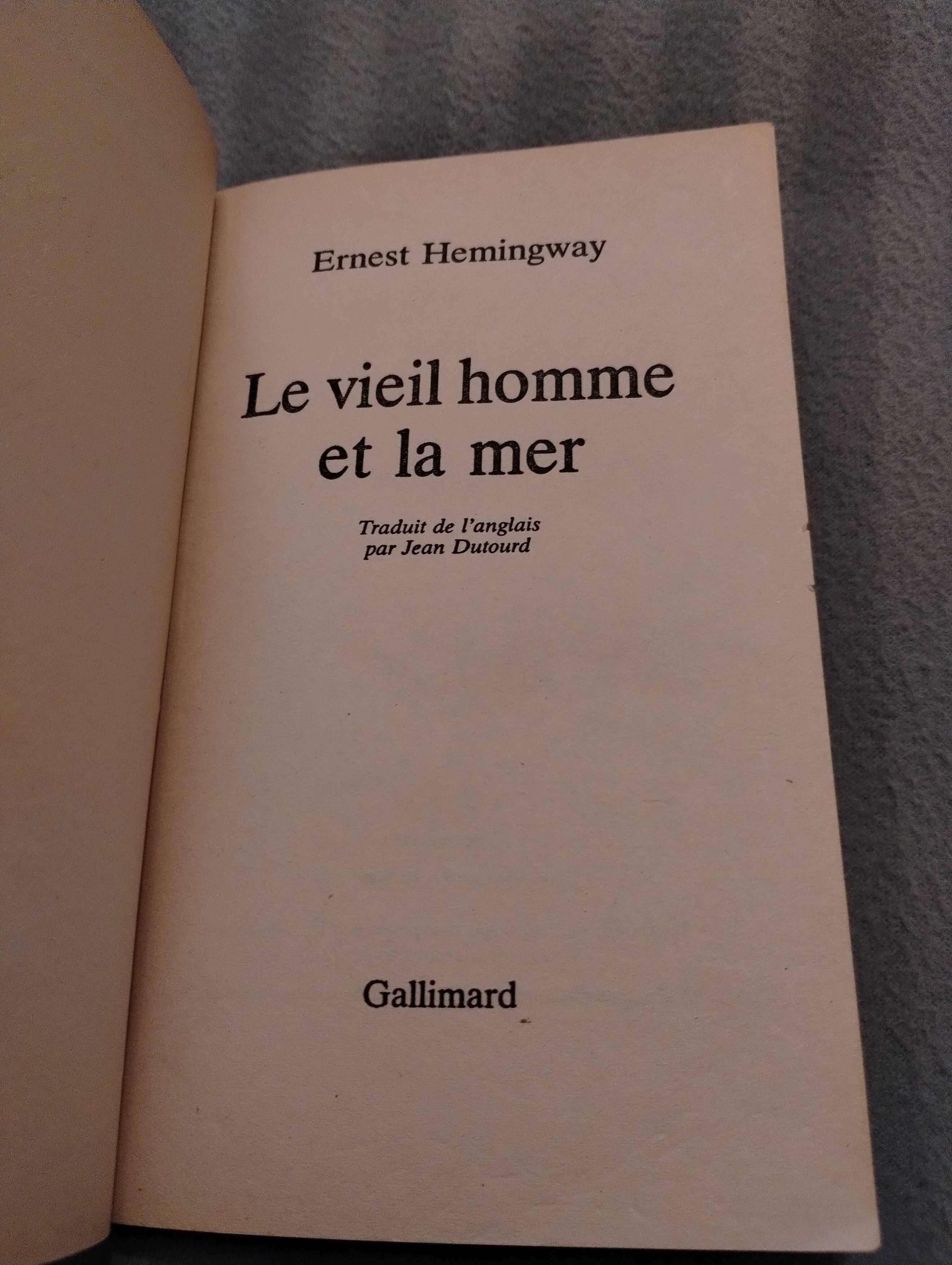 Książka w języku francuskim, Stary człowiek i morze - Hemingway