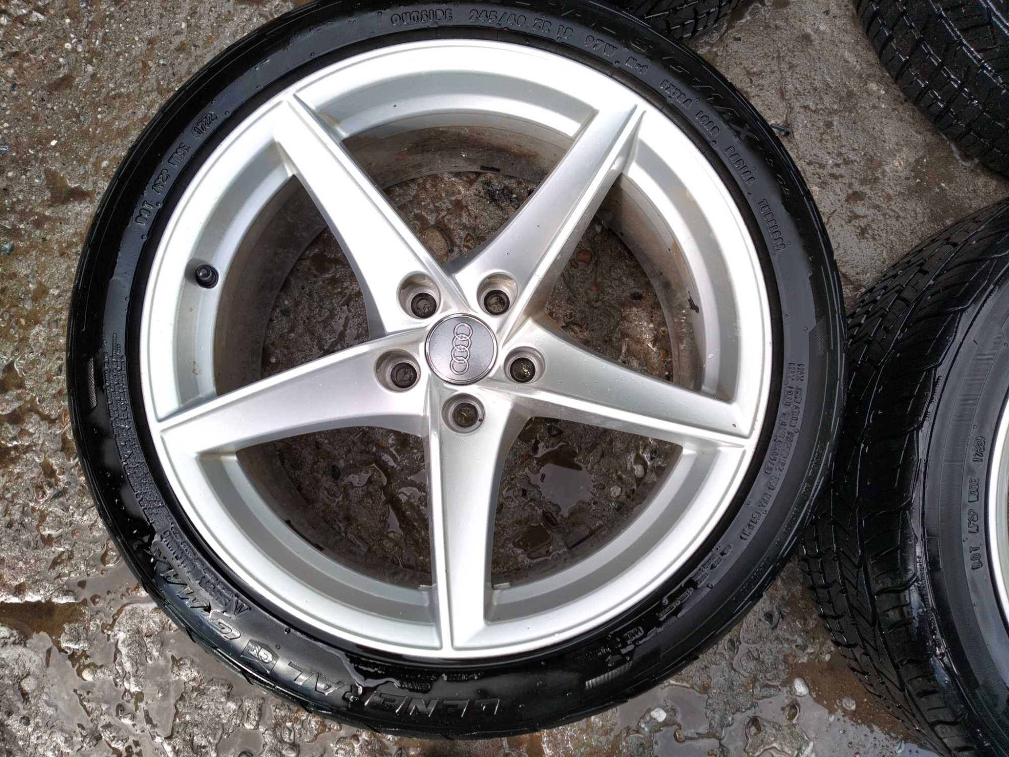Koła felgi 18 5x112 oryginalne audi opony 245 40 r18
