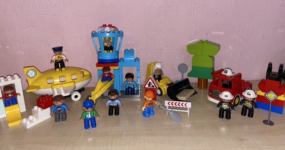 Конструктор Lego Duplo оригинал Пожарная машина, самолет, грузовик