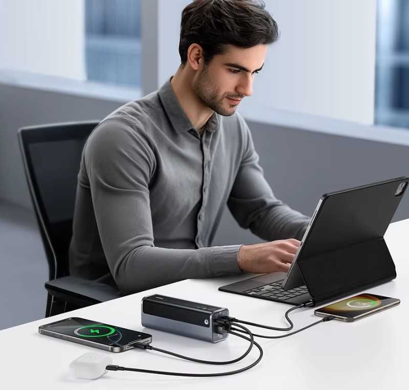 Павербанк 145W Baseus 20800mAh  Зовнішній акумулятор Нова модель 2025