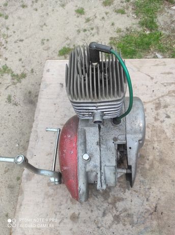 Silnik WSK 125 kartery wał skrzynia cylinder zapłon