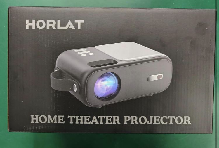 HORLAT Mini projektor do iPhone'a, projektor Bluetooth 5G, WiFi