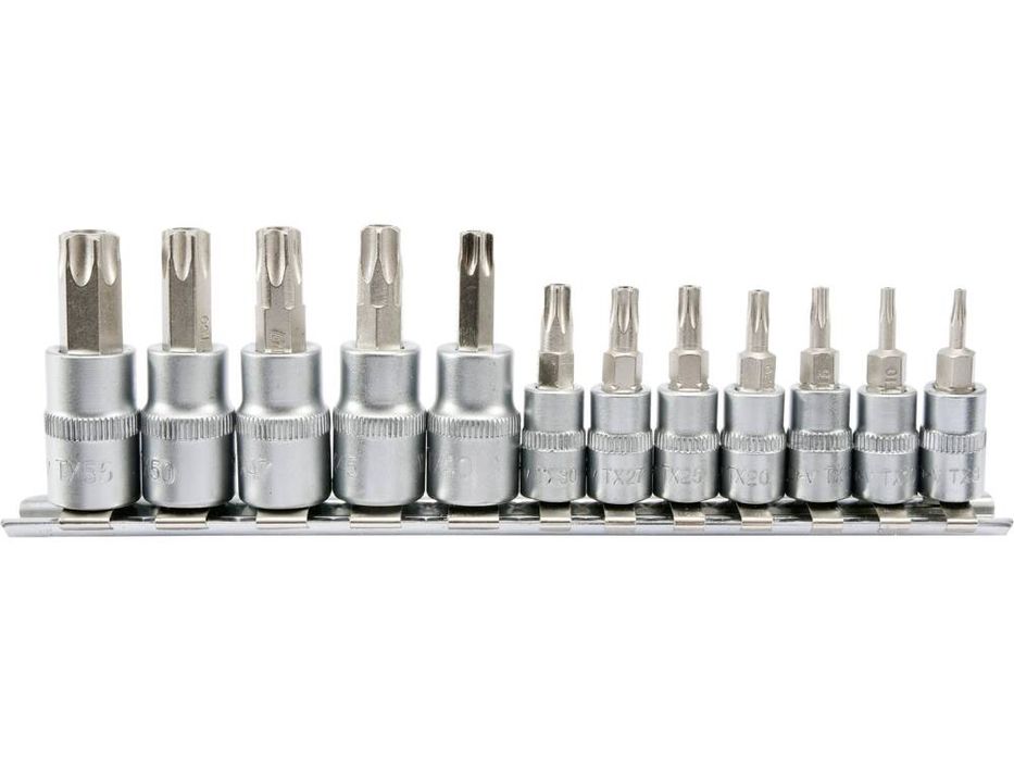 Zestaw kluczy TORX SECUR YATO 12 el. na szynie metalowej