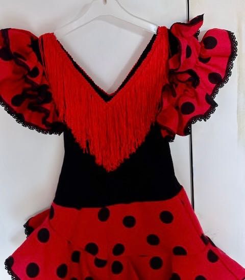 Sukienka hiszpanka, flamenco, tango, taniec, przebranie  104 110