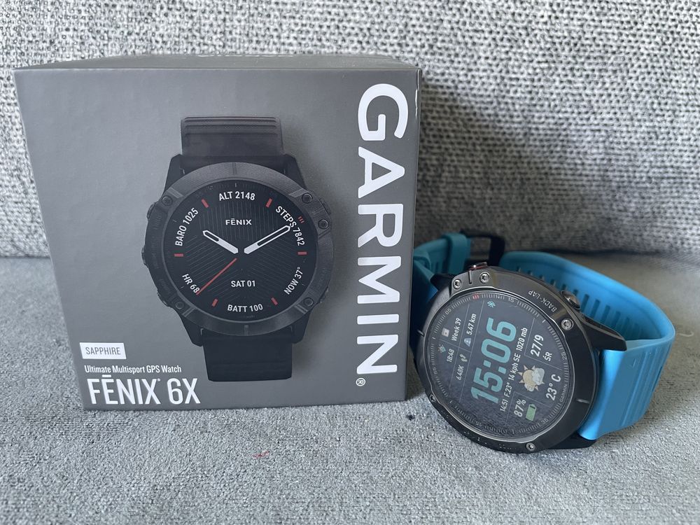 Garmin Fenix 6x Sapphire stan idealny