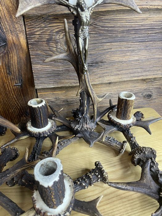 Kolędnik zestaw kolędowy z poroża poroże jeleń łoś koziołek