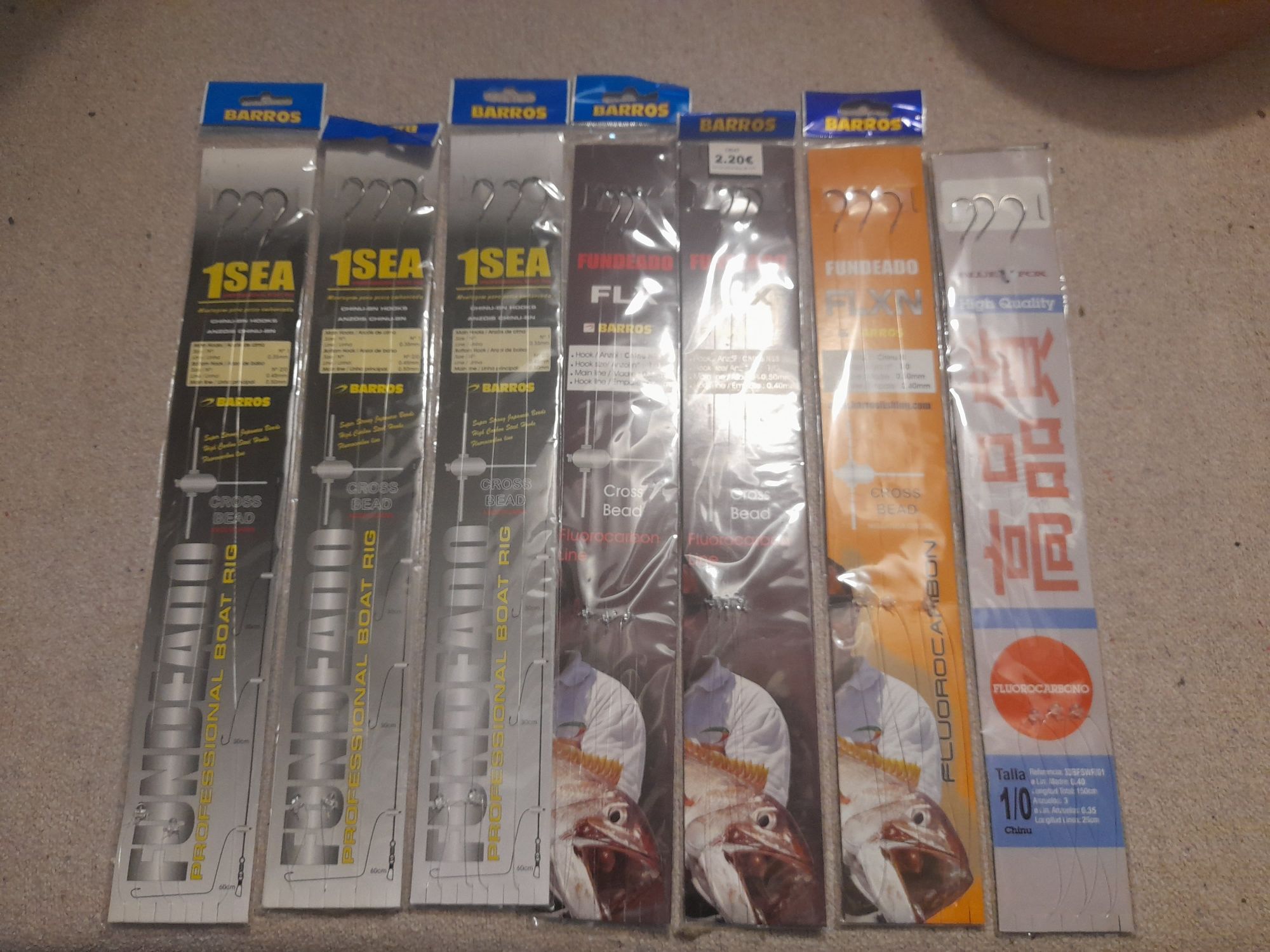 Material variado para pesca
