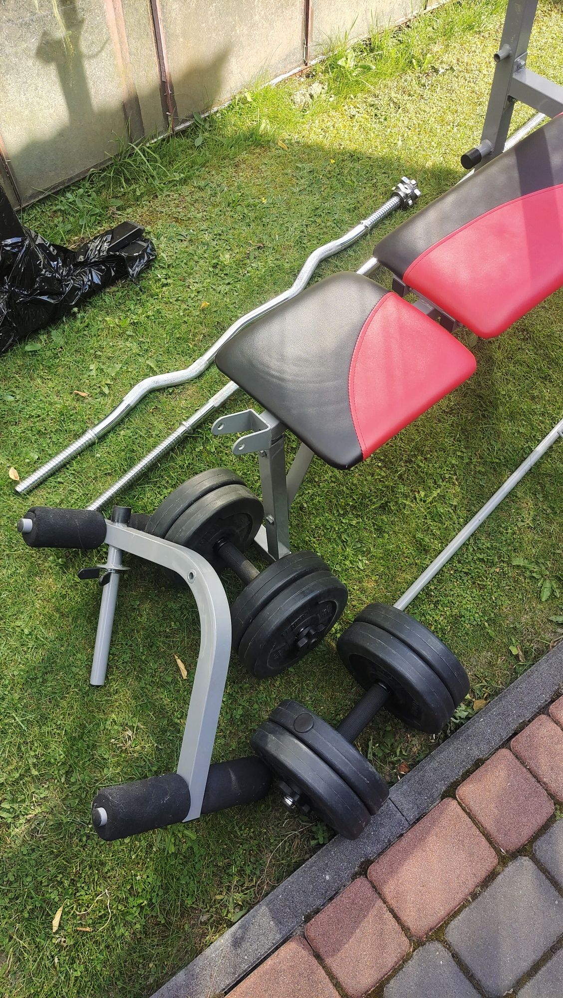 Ławka treningowa z obciążeniem Hop Sport domowa siłownia