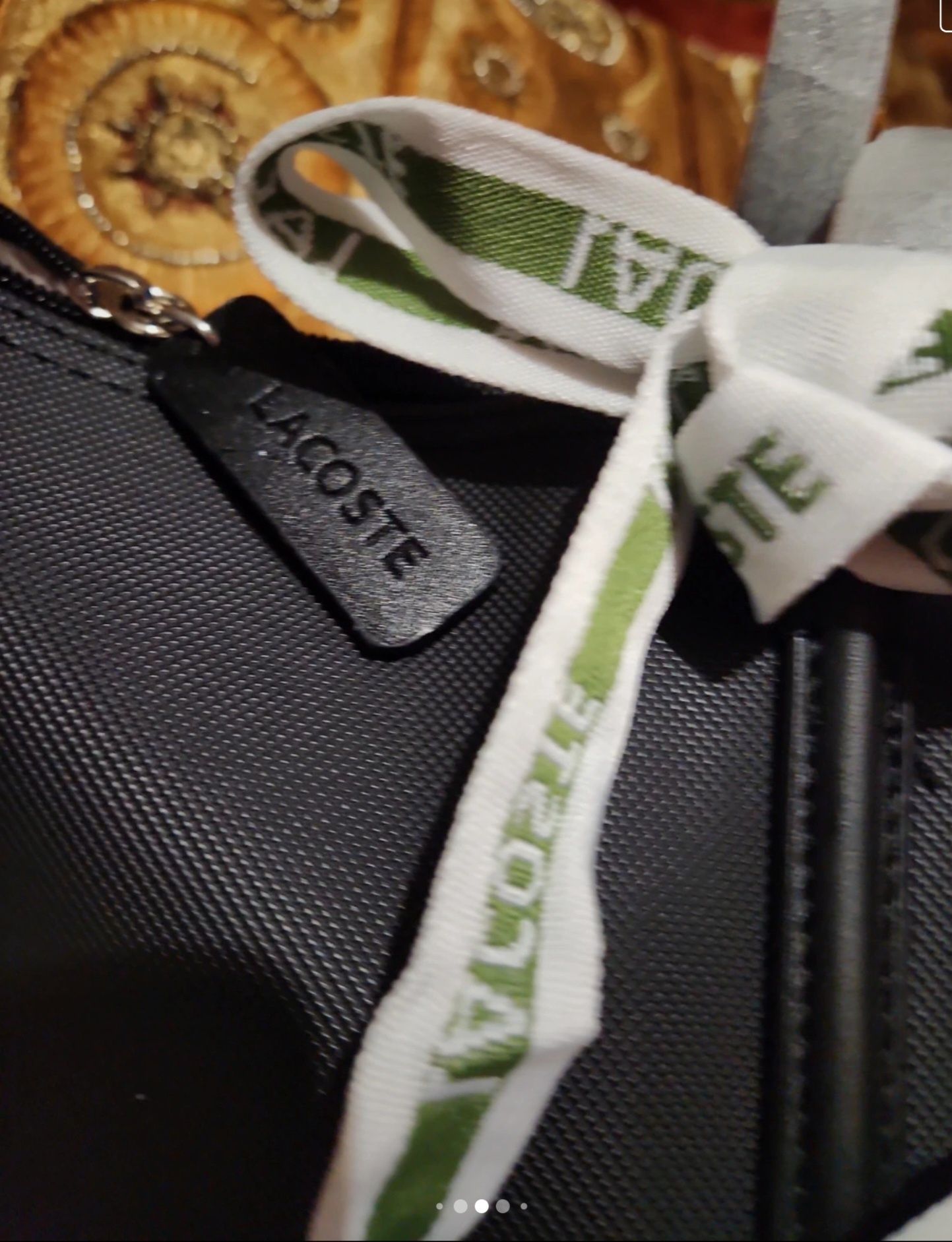 Bolsas novas Lacoste com saco de embrulho