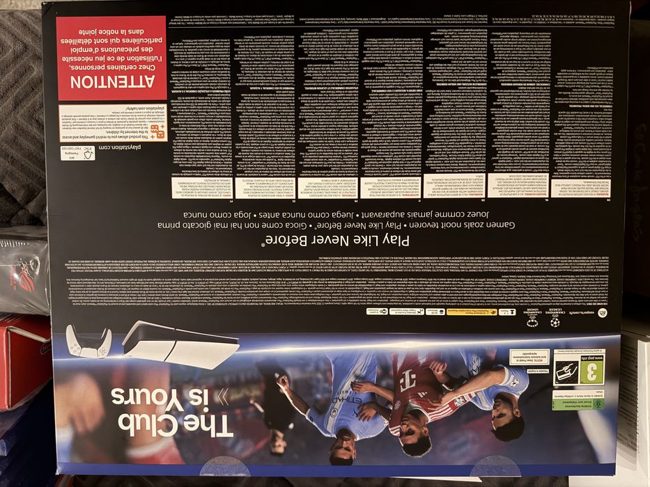 Playstation 5 selada e fatura digital com o fc26