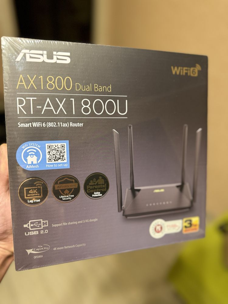 Роутер Asus RT-AX1800U Wifi 6