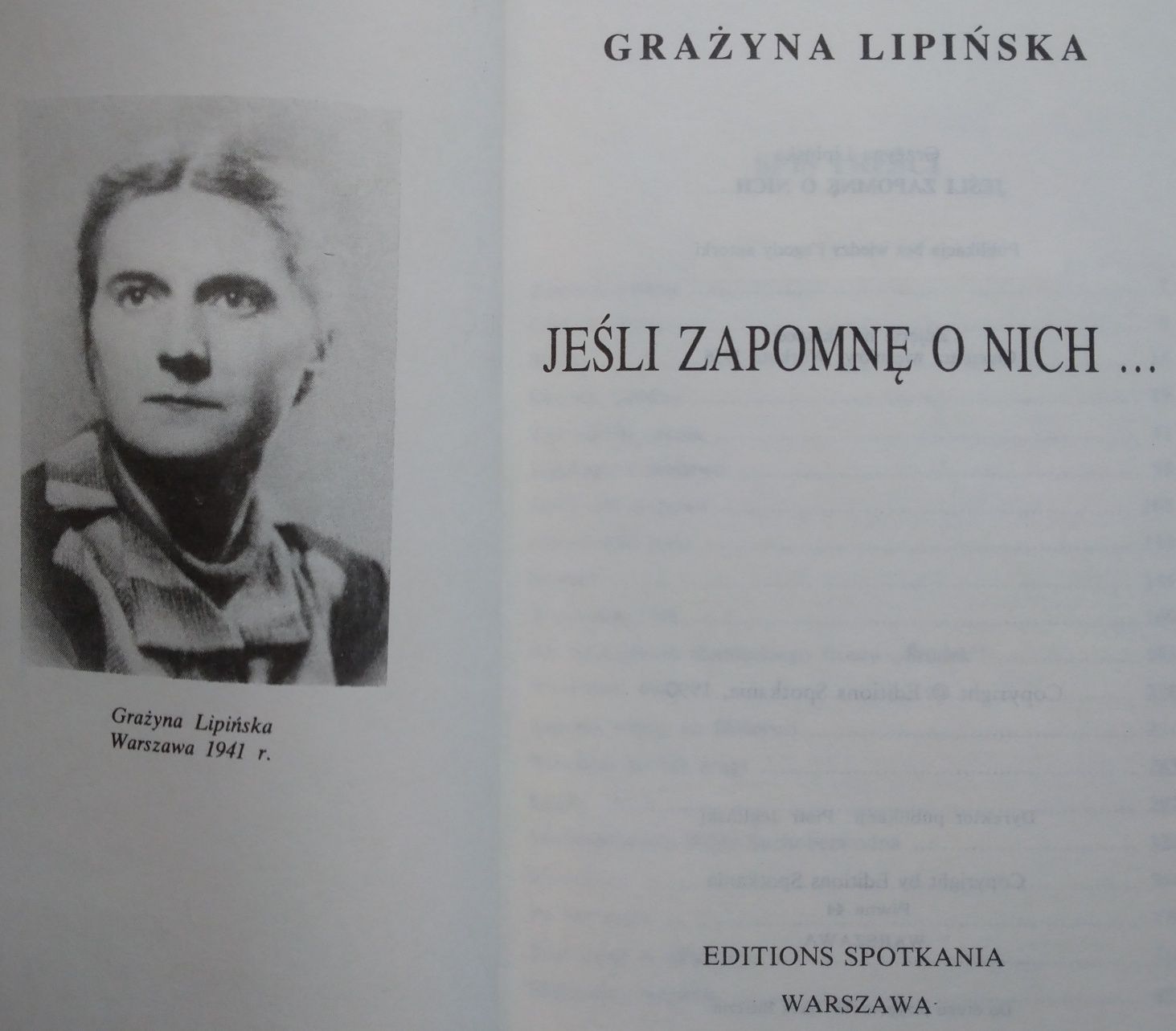 Jeśli zapomnę o nich... Grażyna Lipińska. łagry, Syberia